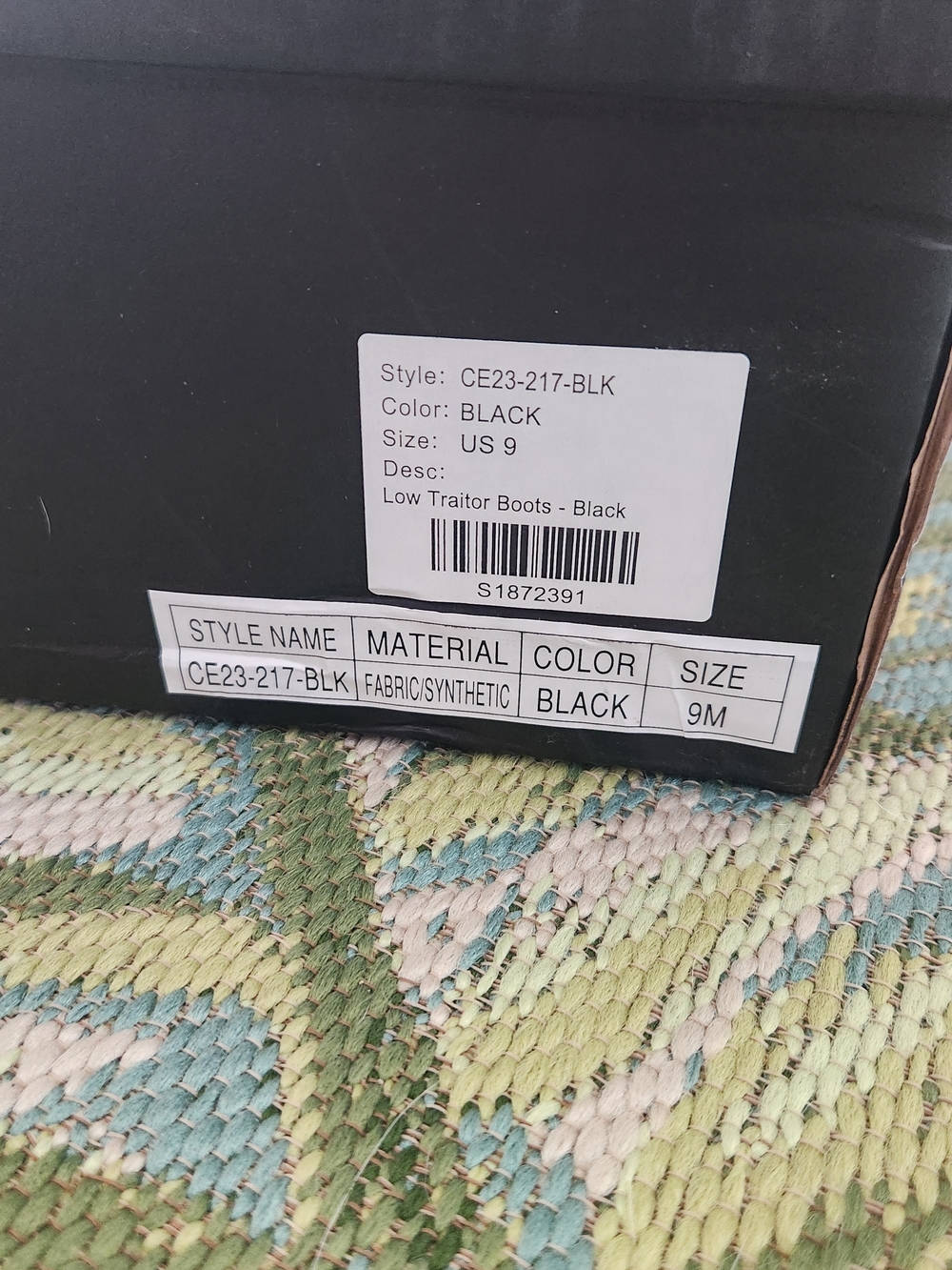 NIB Low Traitor Black Platform Boots - Picture 6 of 7